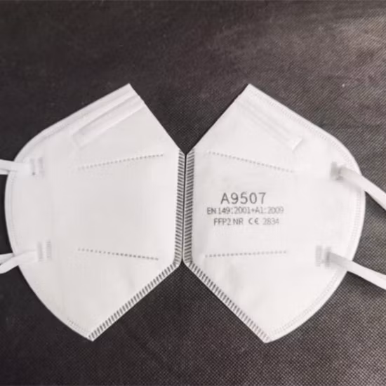 Head Strap Melt Blown Disposable Mask En149 Industrial Use Without Valve Non-Medical 4 Ply Melt-Blown Fabric White